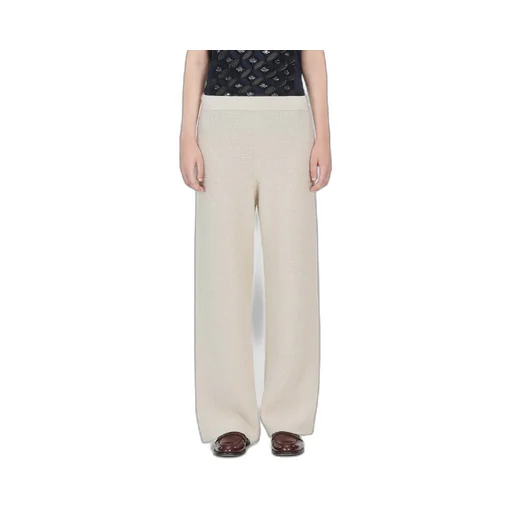 Straight-Leg Knitted Trousers