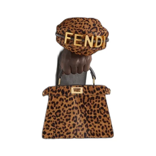 Petite Peekaboo Iseeu Leopard-Print Tote Bag