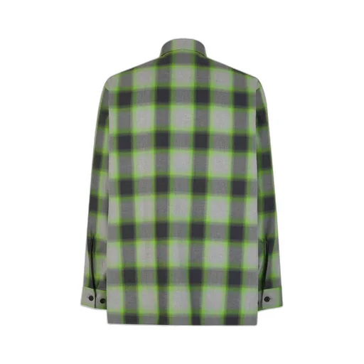 Long-Sleeved Plaid Shirt