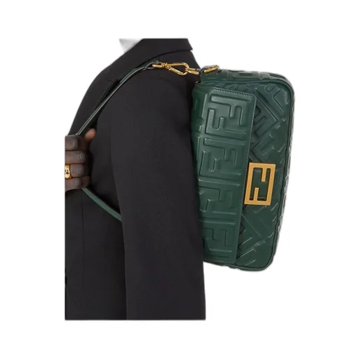 Baguette Ff Embossed Shoulder Bag