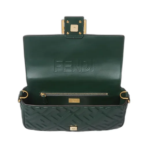 Baguette Ff Embossed Shoulder Bag
