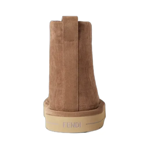 Ff Embossed Ankle Boots
