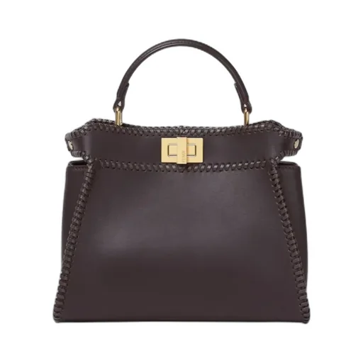 Small Peekaboo Braided Tote Bag