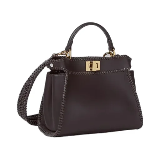 Small Peekaboo Braided Tote Bag