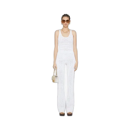 Monogrammed Elastic Waistband Trousers