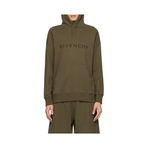 Logo Print Drawstring Hoodie
