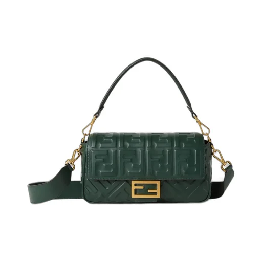 Baguette Ff Embossed Shoulder Bag