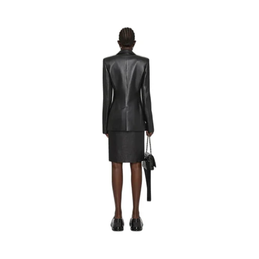 4G Embossed Leather Skirt