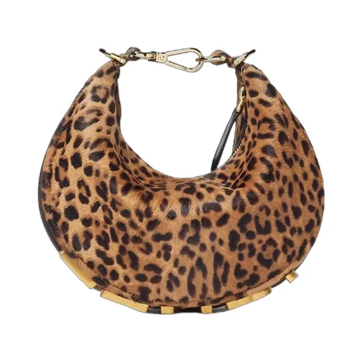 Mini Fendigraphy Leopard Print Shoulder Bag