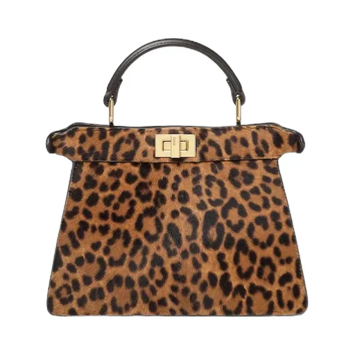 Petite Peekaboo Iseeu Leopard-Print Tote Bag