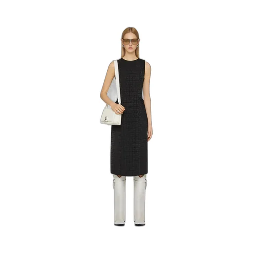 4G Jacquard Sleeveless Dress