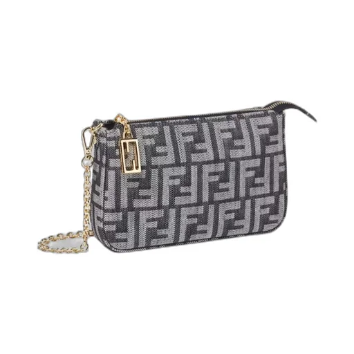 Baguette Ff Jacquard Pouch