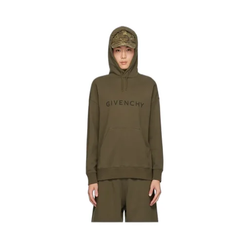 Logo Print Drawstring Hoodie
