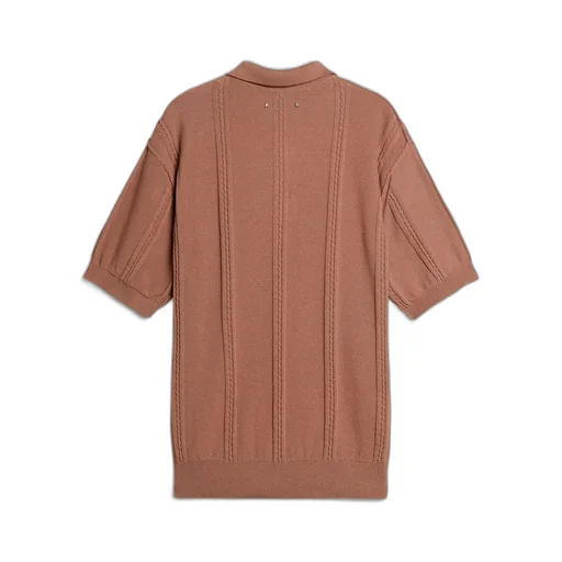 Logo Embroidered Knitted Polo Shirt