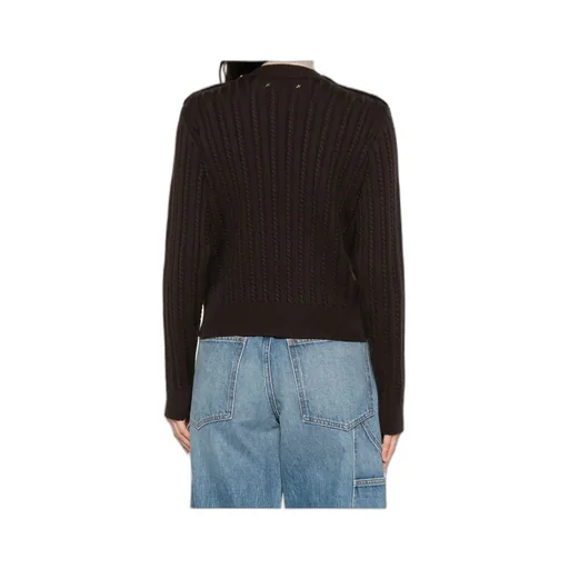 Cable-Knit Button Detailed Jumper