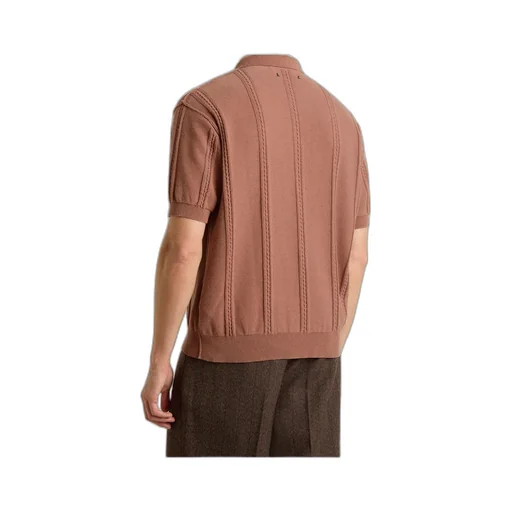 Logo Embroidered Knitted Polo Shirt