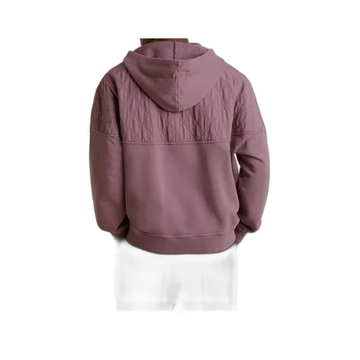 Logo Printed Half-Zip Hoodie