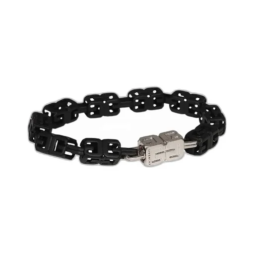 G Cube Bracelet In Enamelled Metal