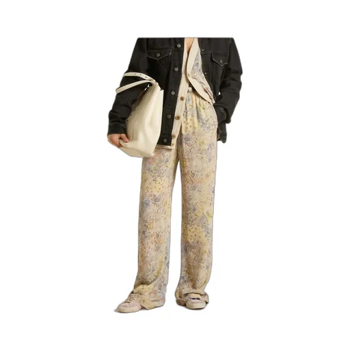 Floral Motif Printed Trousers