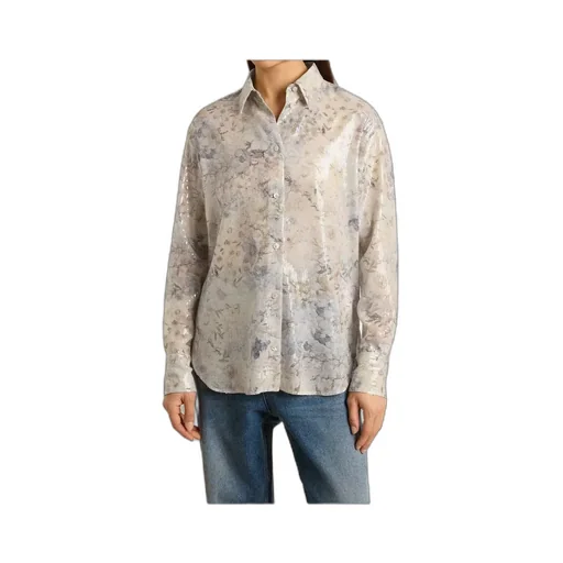 Floral Sequin Print Shirt