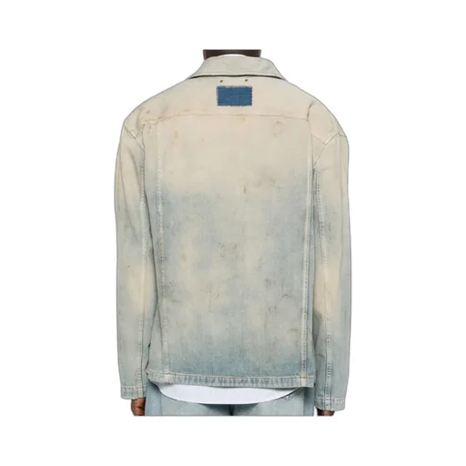 Zip-Up Denim Shirt Jacket