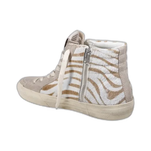 Slide High-Top Lace-Up Sneakers