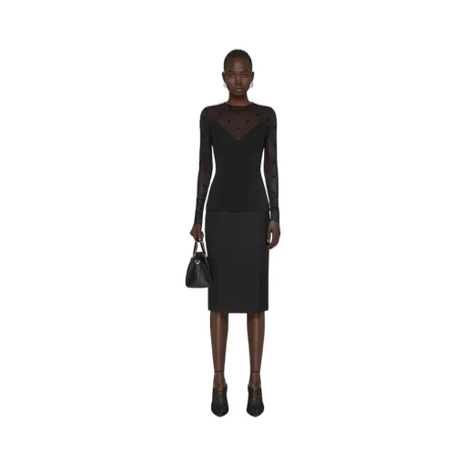 Skirt In Wool And Mohair