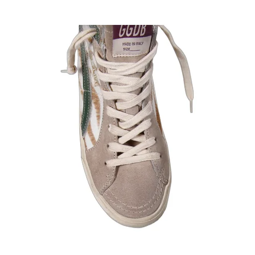 Slide High-Top Lace-Up Sneakers