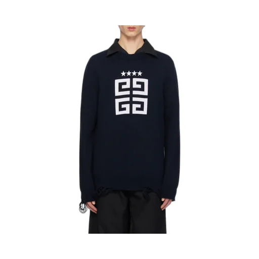 4G Stars Intarsia Knit Jumper