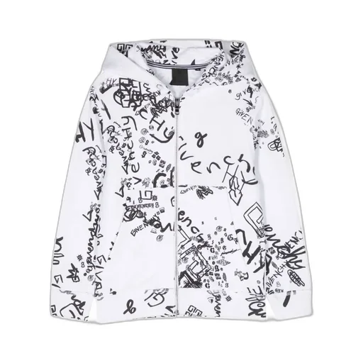 Graffiti Printed Zipper Jacket