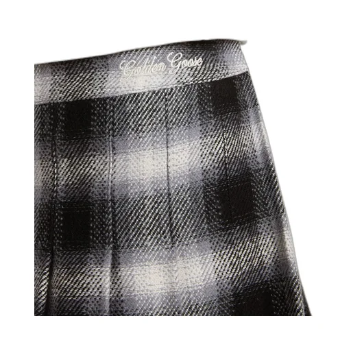 Pleated Plaid Skirt
