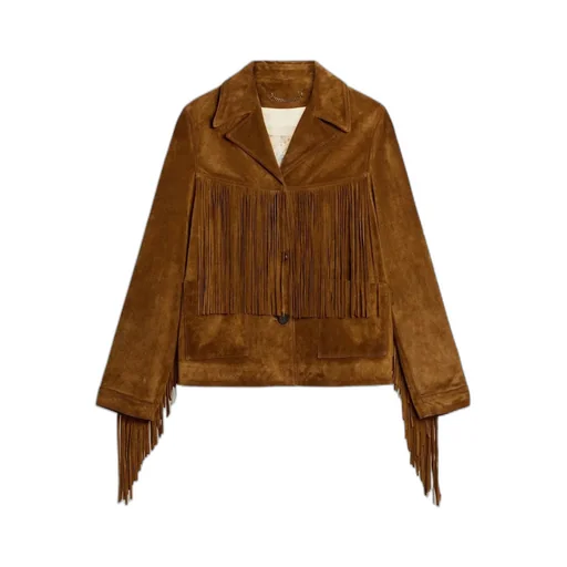 Fringed Buttoned Jacket