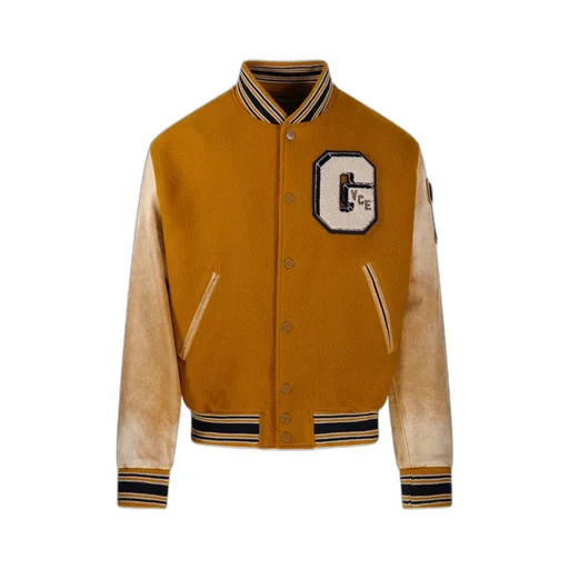 Logo Patch Bomber Jacket