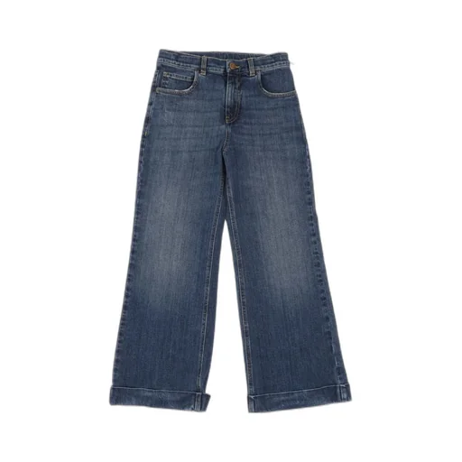 Embroidered-Back Jeans