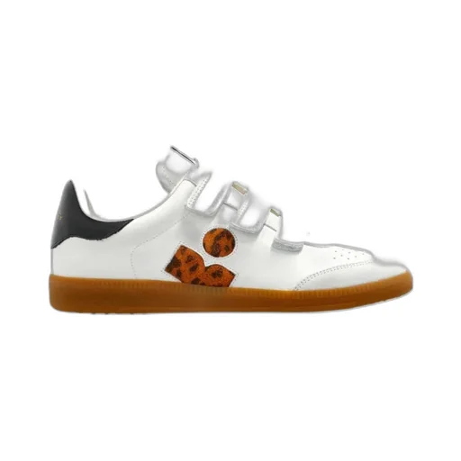 Beth Gb Leopard-Print Calfskin Sneakers