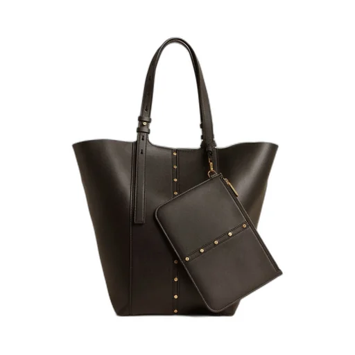 Hook Studs Embellished Tote Bag