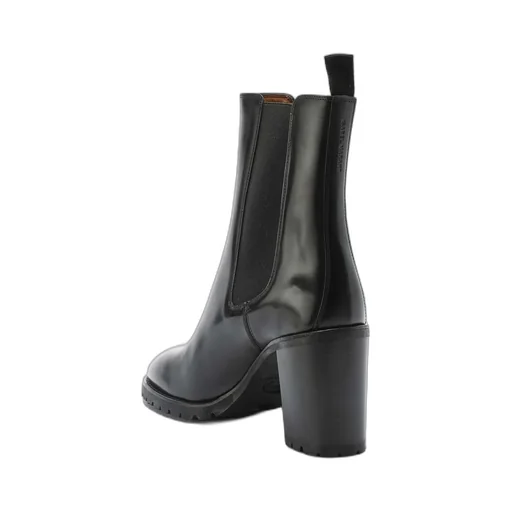 Bright-Faced High-Heeled Ankle Boots
