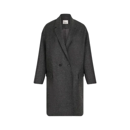 Double-Breasted V-Neck Coat