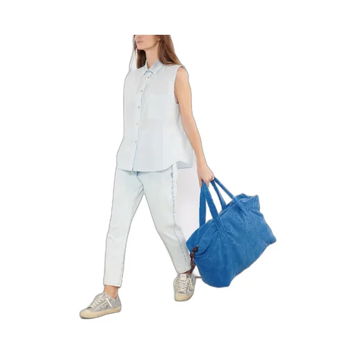 Oliviani High-Waisted Frayed Jeans
