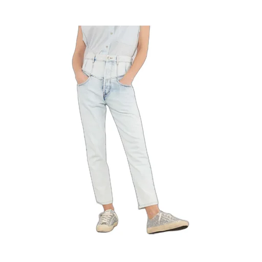 Oliviani High-Waisted Frayed Jeans
