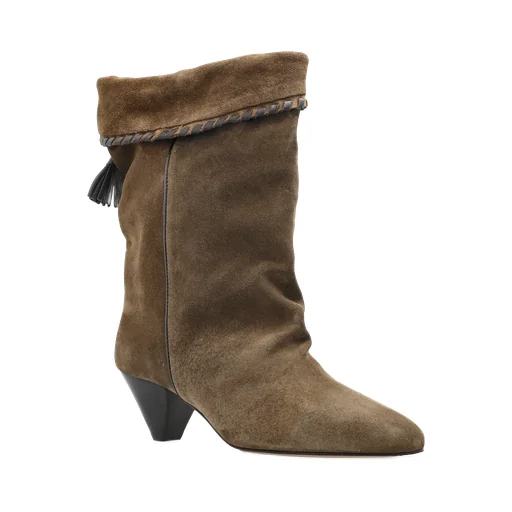 Pleated Ankle Boots