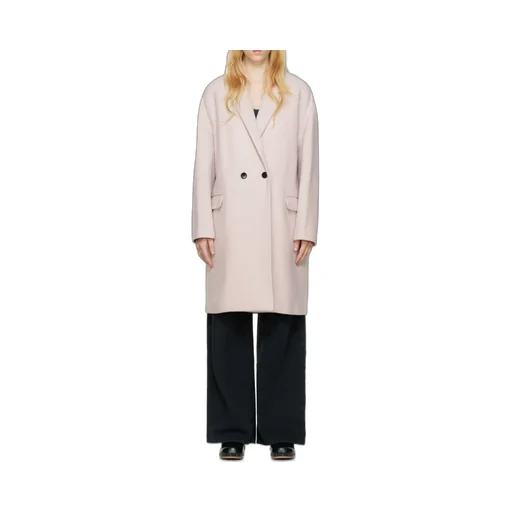 Double-Breasted Long-Sleeved Coat
