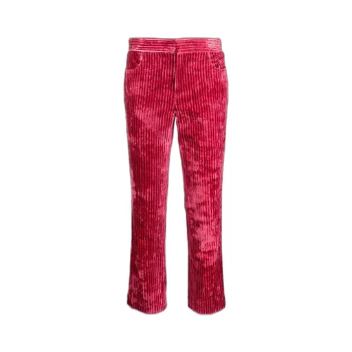 Mid-Rise Corduroy Pants