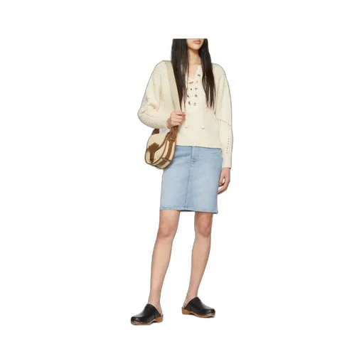 Lace-Up Ribbed-Knit Jumper