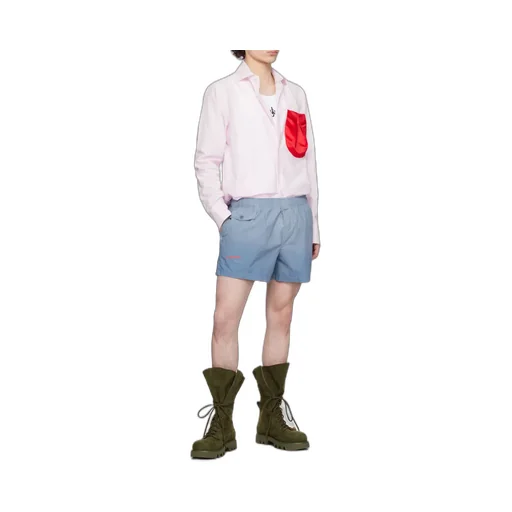 Logo Printed Elastic Waist Shorts
