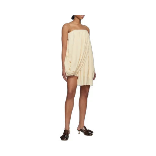 Draped Bustier Dress
