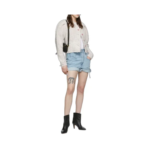 Blue Logo Denim Shorts