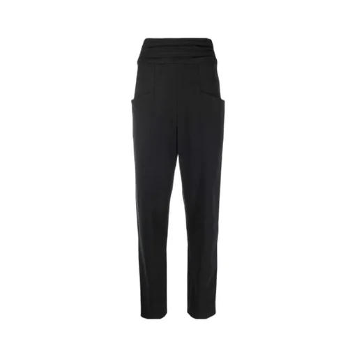 High-Waisted Tapered Trousers