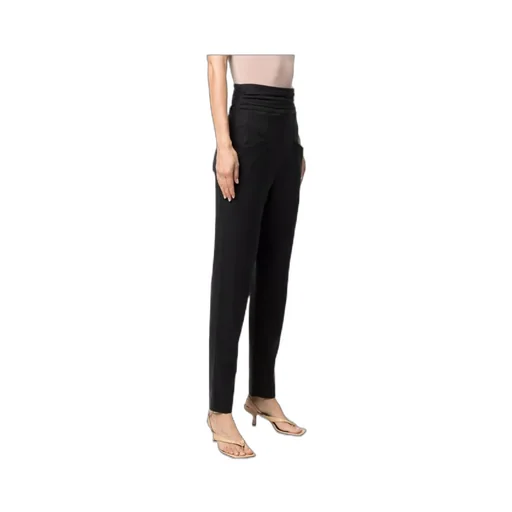 High-Waisted Tapered Trousers