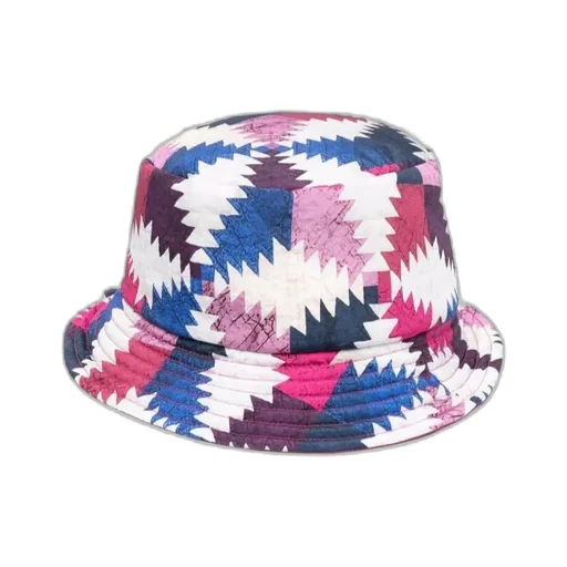 Colour Block-Print Bucket Hat